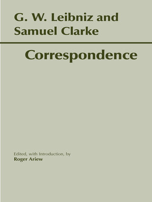 cover image of Leibniz and Clarke